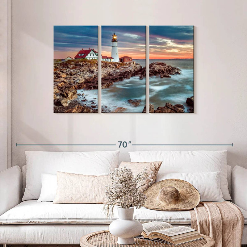 Cape elizabeth stormy sunrise pdx Aletra, H 28 po x l 45 po
