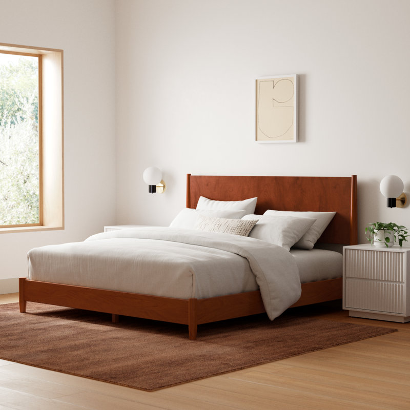Williams Platform Bed, King, Chestnut