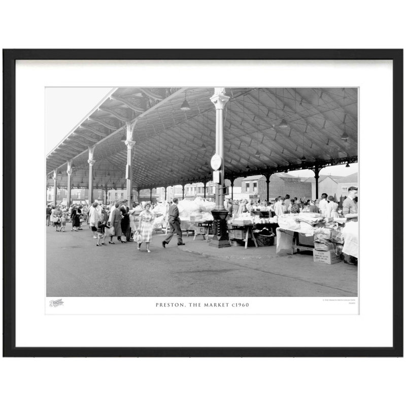 Preston, The Market C1960 - Single Picture Frame Print, 60cm H x 80cm W x 2.3cm D