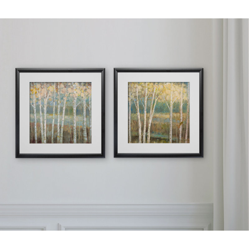« nature palette », ensemble de 2 reproductions encadrées, Cadre noir