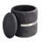 Velvet Round Ottoman With Storage-152352184