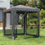 Allieana 2m x 2m Iron Party Tent-343796704-343796705