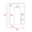 Meuble-lavabo autoportant de 24 po Palmer, une armoire avec division et deux petites tablettes