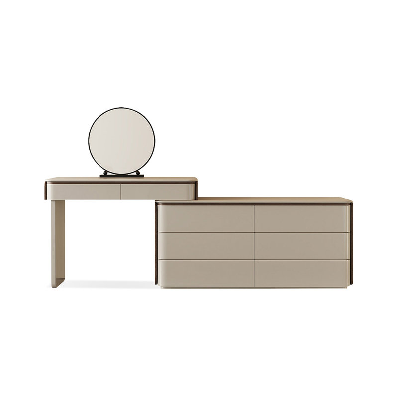 Makeup Vanity with Light mirror,8 drawers