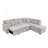 Sleeper Sofa Bed With Storage Ottoman, Sectional Sofa Couch With Pull Out Bed