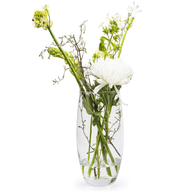 Ensemble de 4 vases en verre Mychel, H 11,75 po x l 6,5 po x P 6,5 po