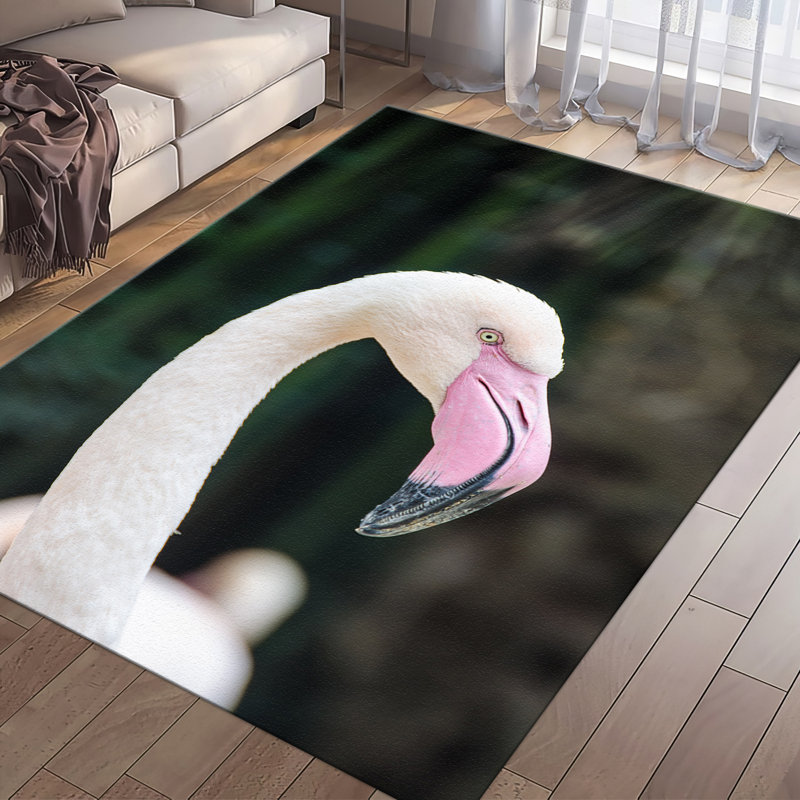 Delicate Floral Design Non-Woven Thin Type Printed Rug Ideal for Enhancing Home Decor and Creating a Cozy Atmosphere