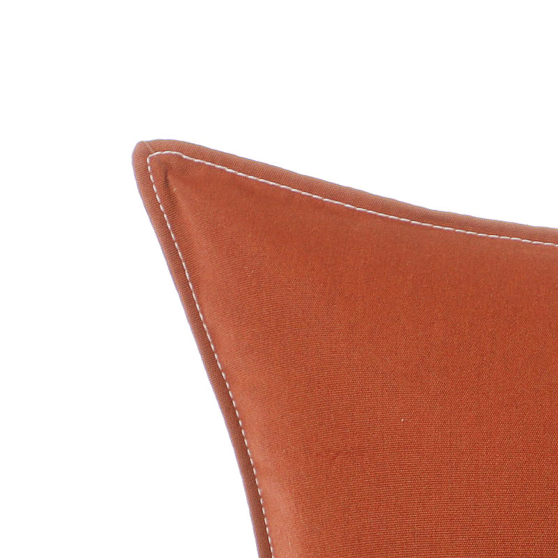 Coussin intérieur / extérieur 20 po Everton Sunbrella, Orange
