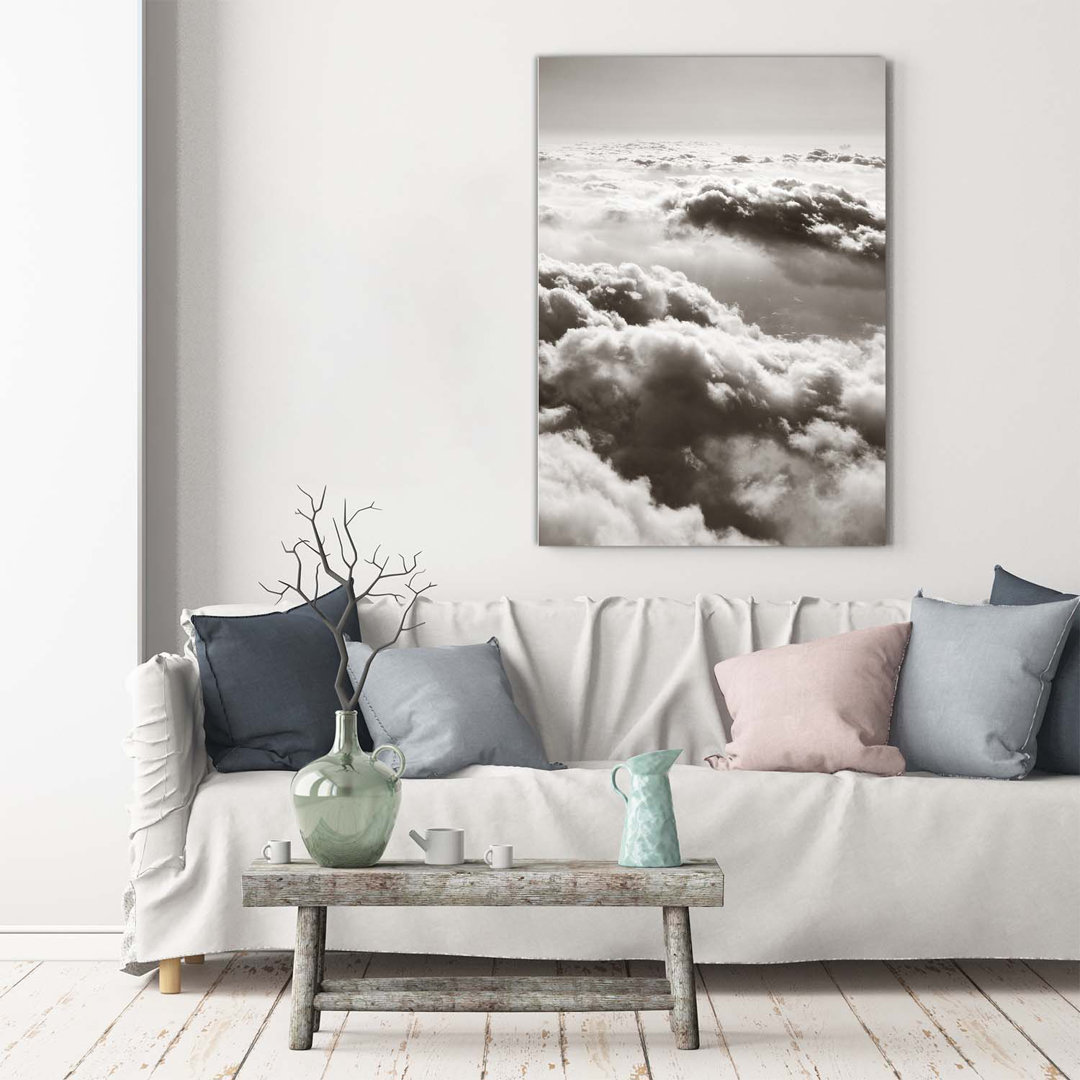 Flug über die Wolken - Kunstdrucke auf Leinwand - Wrapped Canvas