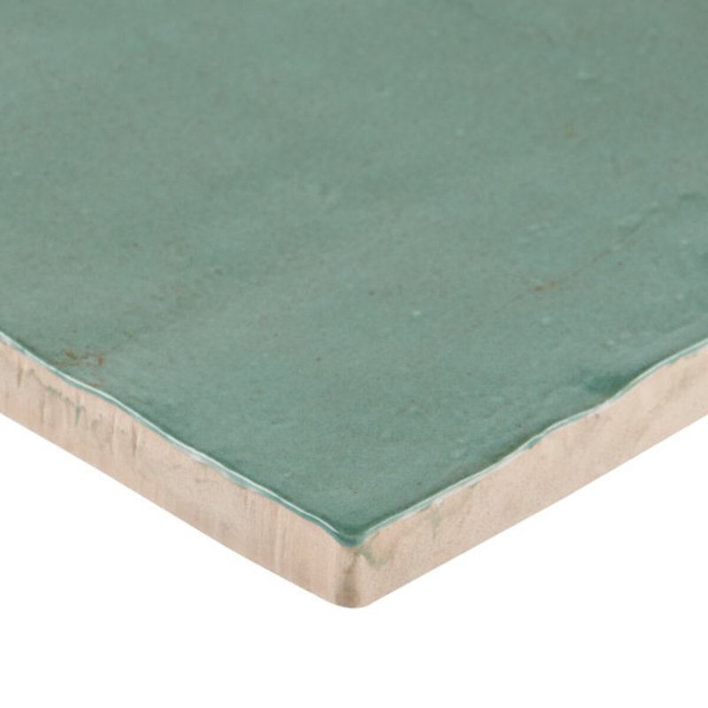 Portmore 4x4 Glazed Ceramic Tile, Green