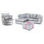 4 Seater Velvet Sofa & Chaise-134973749