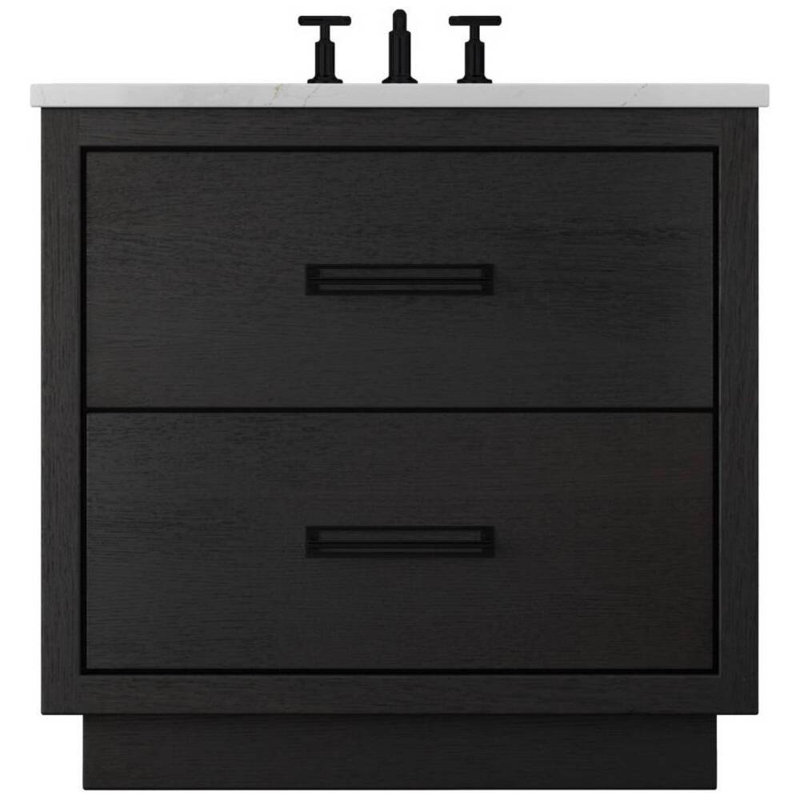 Avalon Two-Drawer Single Bath Vanity, Classic Black, 48", Matte Black
