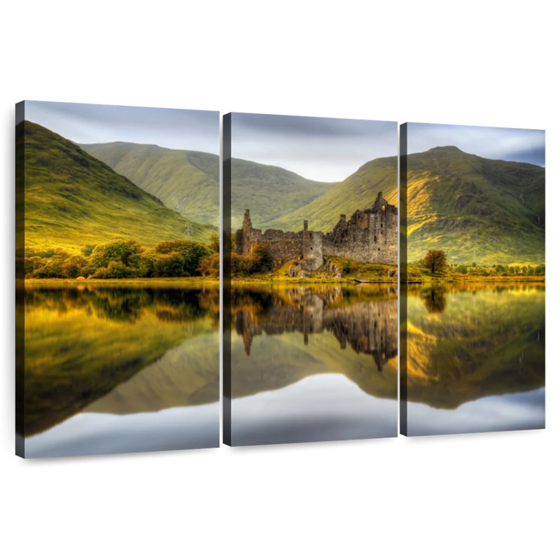 Lilie Kilchurn Castle Loch Reflection, 24" H x 38" W