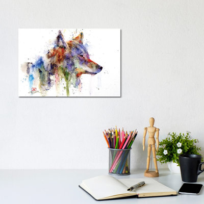 Coyote 1 Piece Wrapped Canvas Painting