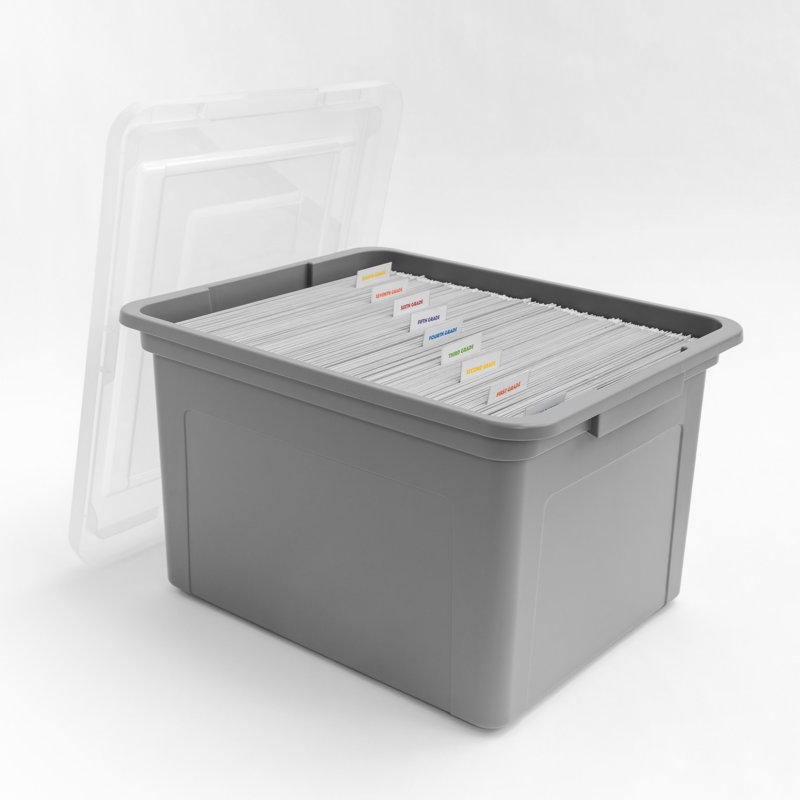  Plastic File Boxes