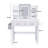 LED Mirror Vanity Dressing Table With Adjustable Lights, Large Drawers, Hair Dryer Stand, And Non-Woven Storage Bag For Makeup And Organization