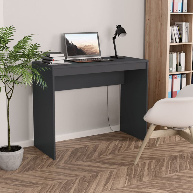 Bureau en bois d'ingénierie Neelam, Gris