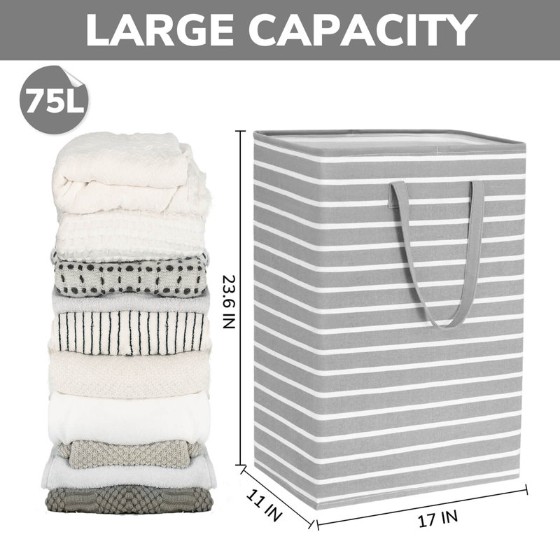 Sac de rangement en tissu Highland Dunes