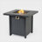 28-inch Iron Square Propane Fire Pit Table