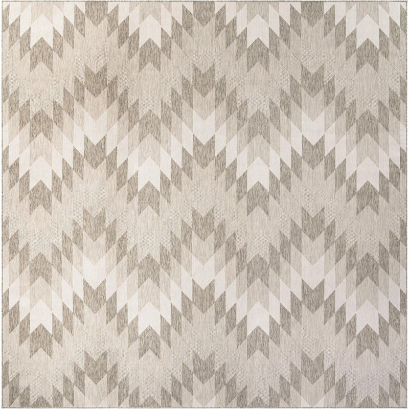Aucun tapis gris Nykeia, Carré 13 pi 1 po