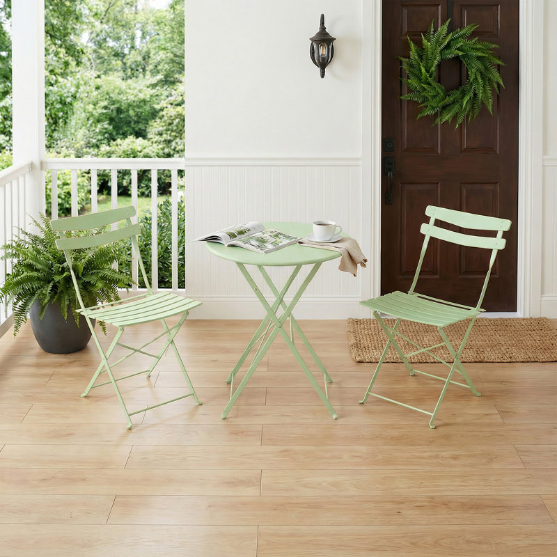Patio Dining Set with, Green