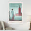Stockholm 2 - Stockholm City Hall Elegant Retro Serene Architecture City Wall Art Print 1 Piece Wrapped Canvas Wall Art-118337766
