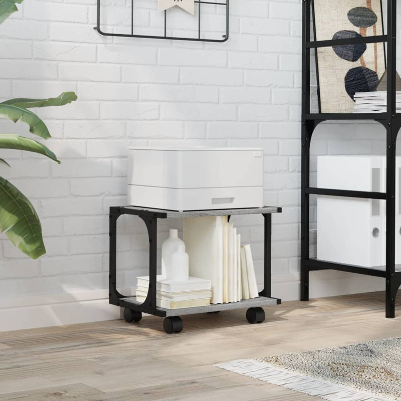 33.5cm H x 41cm W Printer Stand, Grey Sonoma