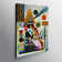 Swinging By Wassily Kandinsky - Abstract - Canvas Wall Art Framed Print - Various Sizes