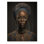 Davione, femme afro-américaine, designer, lunettes, vêtements traditionnels II, impression sur bois