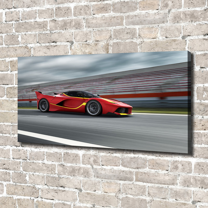 Sports Car - Wrapped Canvas Print, No Frame, 70cm H x 140cm W