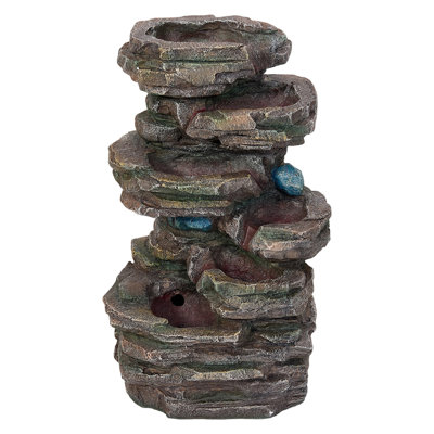 Weather Resistant Floor Fountain with Light