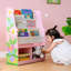 Teamson Kids Animals Display Bookshelf with Storage Drawer