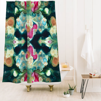 Crystal Schrader Botanical Jewels Shower Curtain