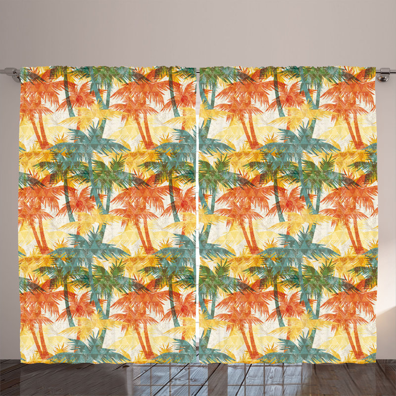 Semi Sheer Curtain Pair