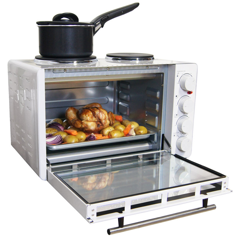 Igenix 30L Electric Mini Oven with Double Hotplates