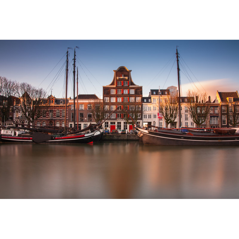 Harbor Of Dordrecht - Wrapped Canvas Print, 30cm H x 46cm W