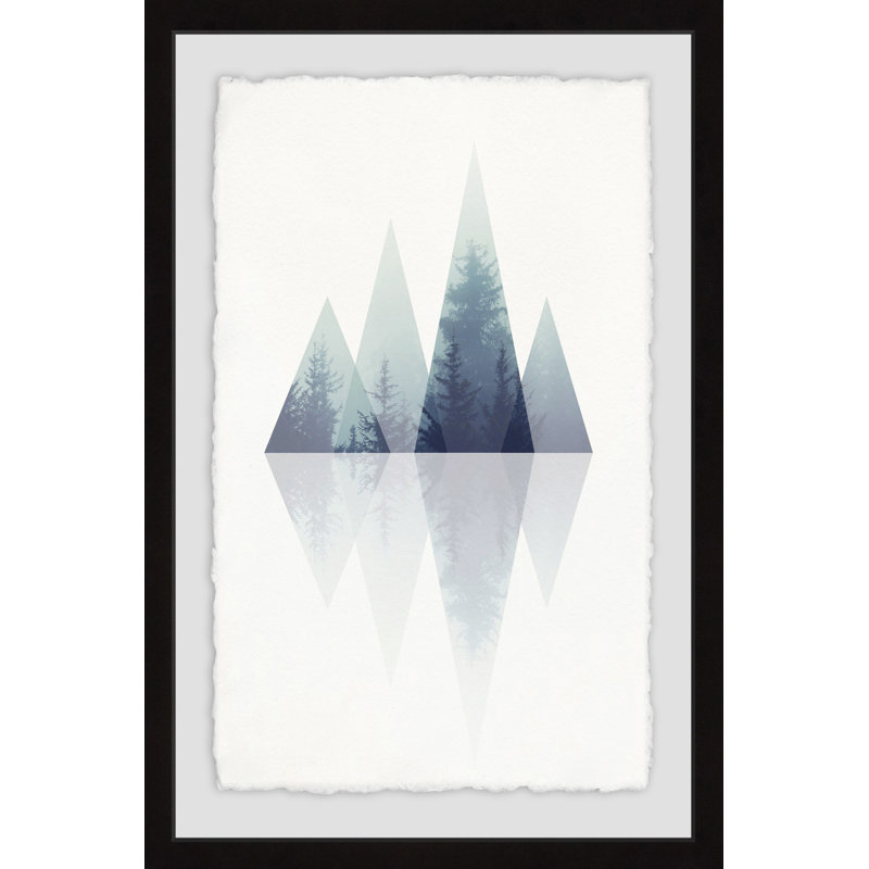 « bosque azul », reproduction d’impression encadrée, H 24 po x l 16 po x P 1,5 po