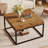 31.5-inch Square Solid Wood Coffee Table
