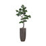 Faux bonsaï artificiel 75 po dans un grand pot rond en bois