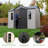 10 Ft. x 8 Ft. High-Density Polyethylene Outdoor Storage Shed with Steel-Reinforced Construction