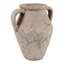 Amphore rustique en terre cuite avec anse, vase décoratif haut pour table, idéal pour le bureau ou la maison - 30 cm, couleur beige