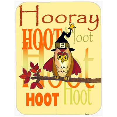 Planche à découper en verre caroline hooray hoot hoot hibou