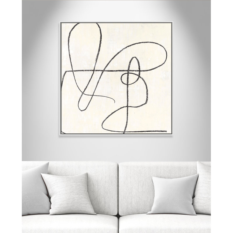 «Samantha Floater Frame», reproduction d'art sur toile, H 37,5 po x l 37,5 po, White