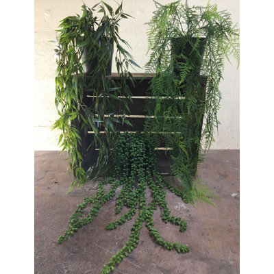 Faux Bamboo Plant in Terracotta Pot