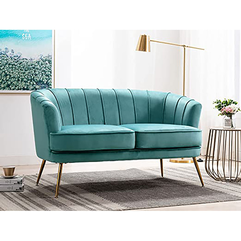 Ledgerwood Velvet Armchair, Dark Teal Velvet