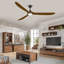 Ventilateur de plafond moderne avec lumière DEL-1959780143