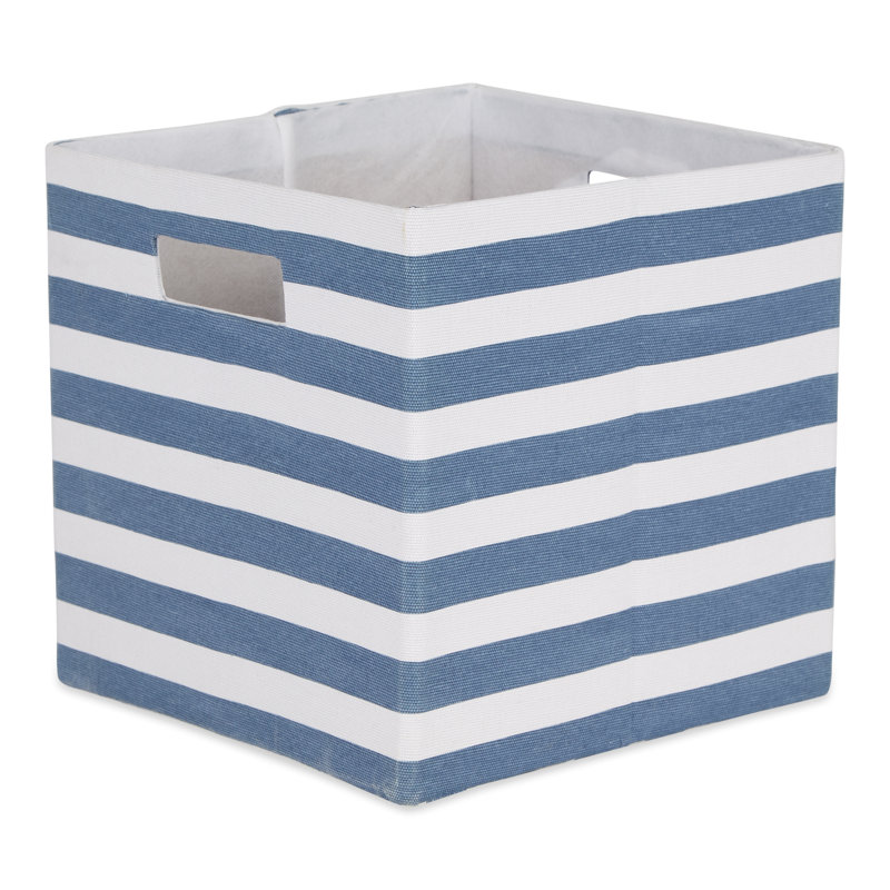 Tissu rayé cube, H 12,9 po x l 12,9 po x P 12,9 po, Épice