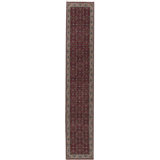 Hand-Knotted High-Quality Red Runner