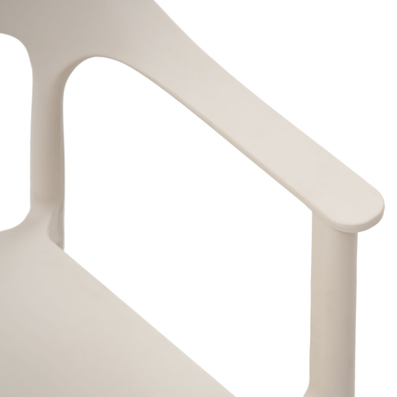 Outdoor Stacking Dining Armchair, White