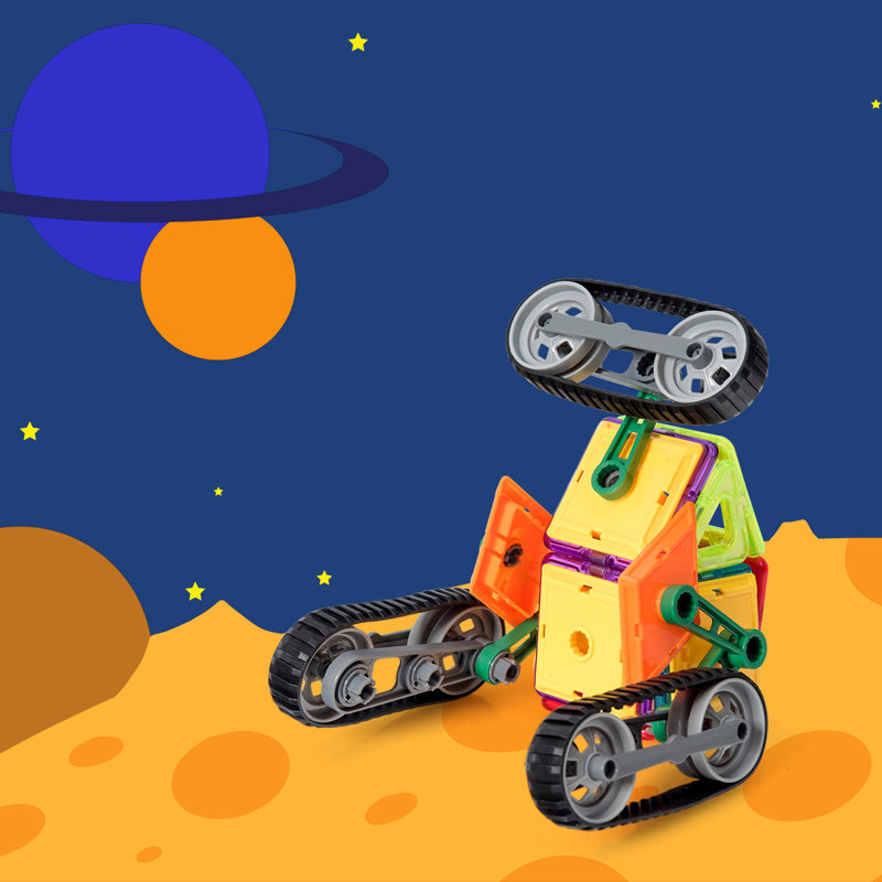 Magnetic Building Blocks Tiles Set